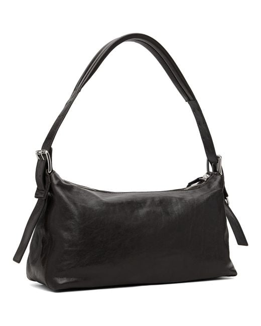 Lemaire Black Belted Baguette Bag