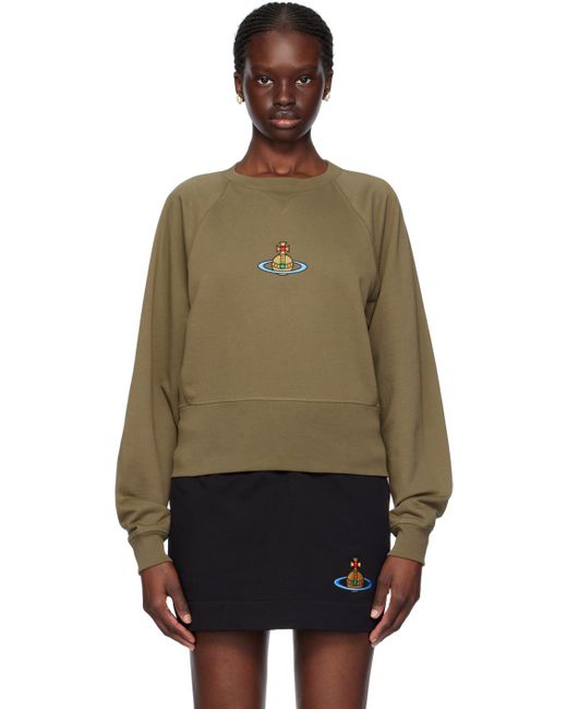 Vivienne Westwood Multicolor Khaki Athletic Sweatshirt