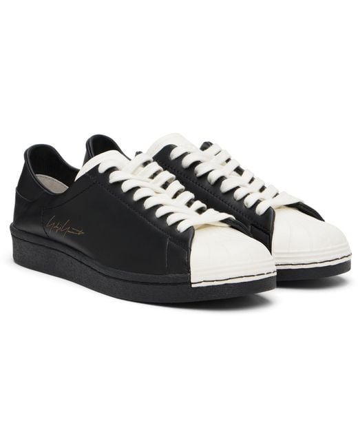 Y-3 Black Superstar Sneakers for men