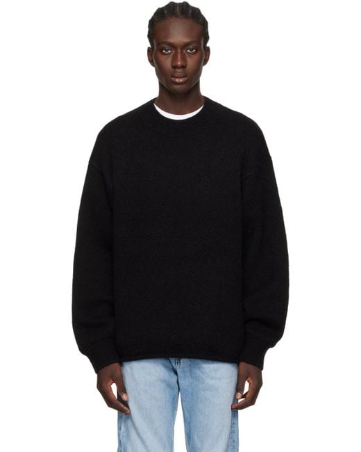 【関税&送料込】JACQUEMUS Sweaters Black Jacquemus Knit Sweater, Long Sleeves, , Size: Large in Black