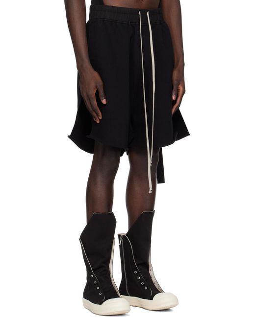 Rick Owens Black Loose-fit Shorts for men