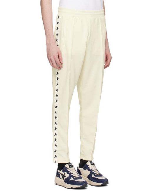 Golden Goose Deluxe Brand Natural Off-white Three-pocket Sweatpants for men