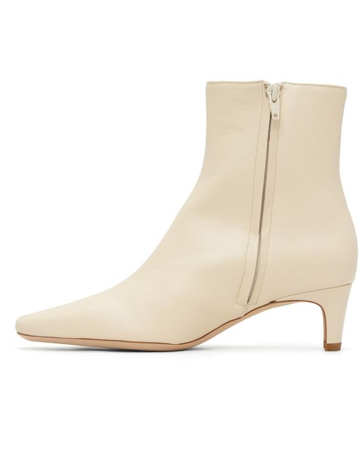 Staud Natural Off- Wally Ankle Boots