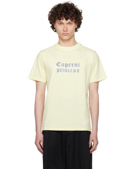 T-Shirt Ajusté 'Princess' Jaune Coperni pour homme en coloris Black