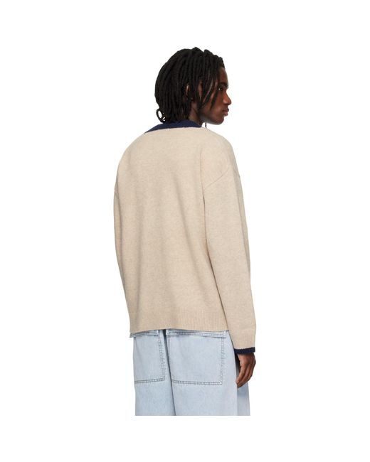 Entire studios Black Off- Echo Knit Sweater for men