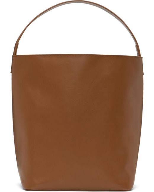Auralee Brown Aeta Edition Leather Shoulder Bag