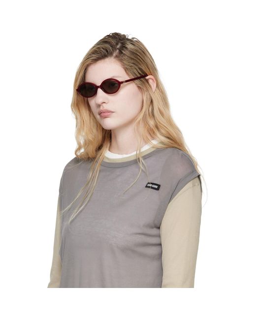 Miu Miu Brown Miu Regard Sunglasses