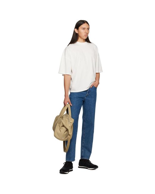 The Row Metallic Beige Logan Duffle Bag for men