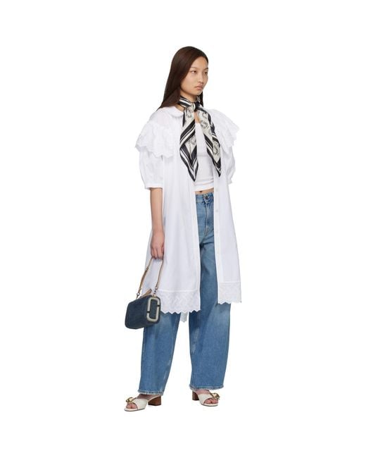 Marc Jacobs Natural Off- & J Marc Square Scarf
