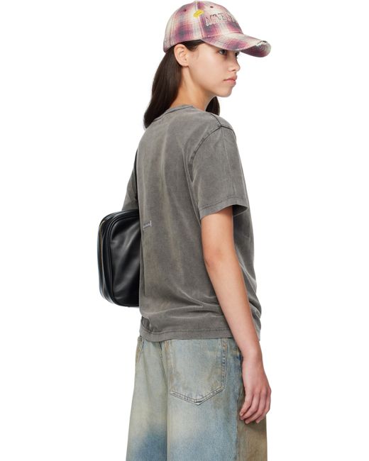 Acne Multicolor Cotton Crewneck T-Shirt