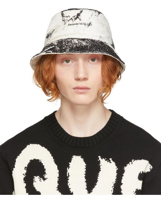 Alexander McQueen Synthetic Off- William Blake Dante Bucket Hat in ...