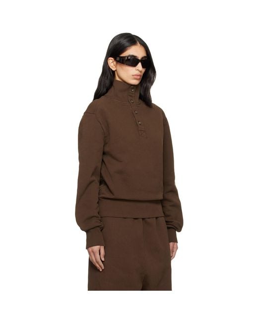 Entire studios Brown Port Pullover Sweatshirt