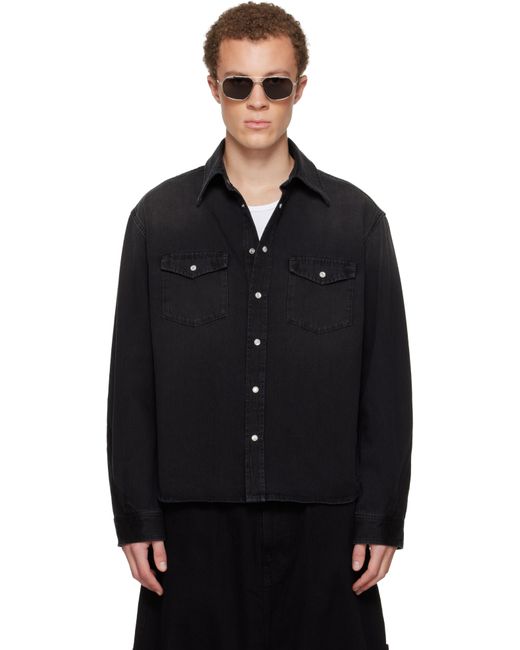 Chemise Noire En Denim Givenchy pour homme en coloris Black