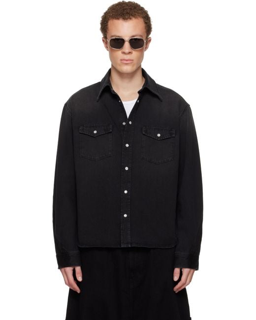 Givenchy Black Classic Denim Shirt for men