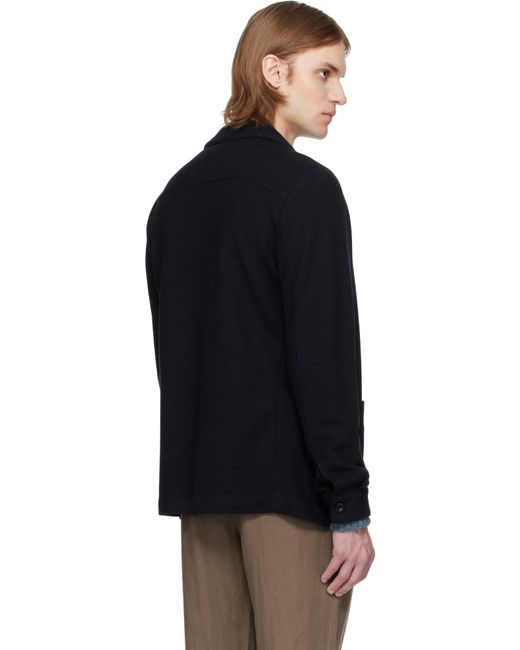 メンズ Ralph Lauren ネイビー Hand-Tailored ウールブレンド ジャケット Black