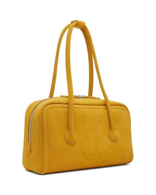 MARGE SHERWOOD Yellow Soft Boston Small Bag