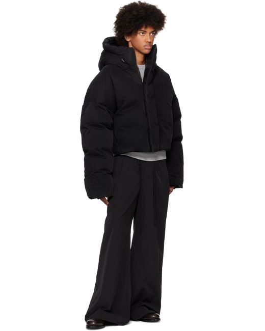 Entire studios Mml Hooded Puffer Down Jacket in Black for Men