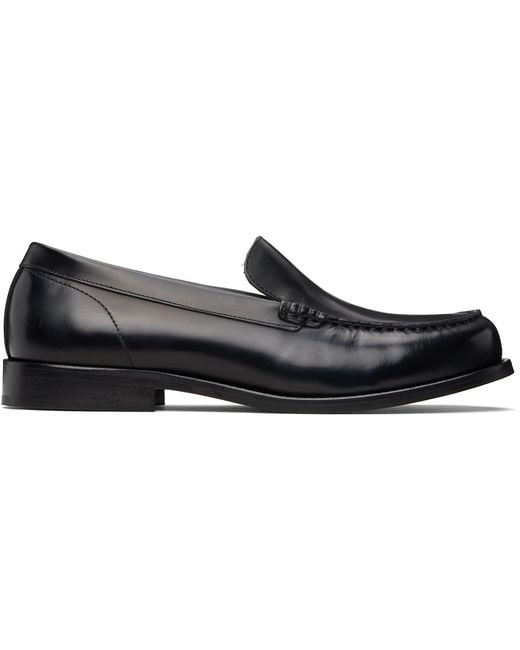 A.P.C. Black Moc Loafers