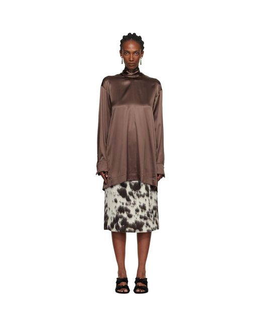 Dries Van Noten Black Pussy-Bow Blouse