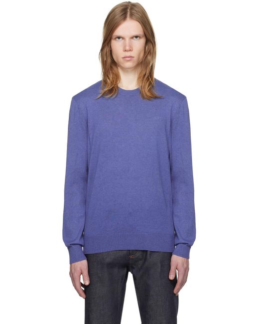 A.P.C. Purple . Blue Julio Sweater for men