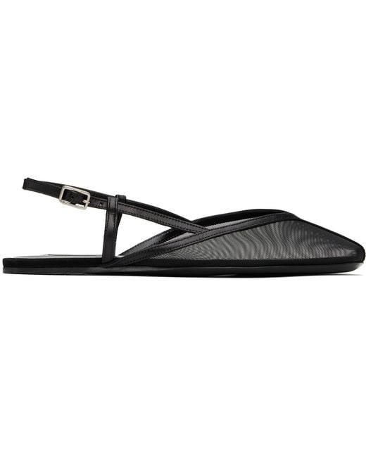AMI Black Slingback Ballerina Flats