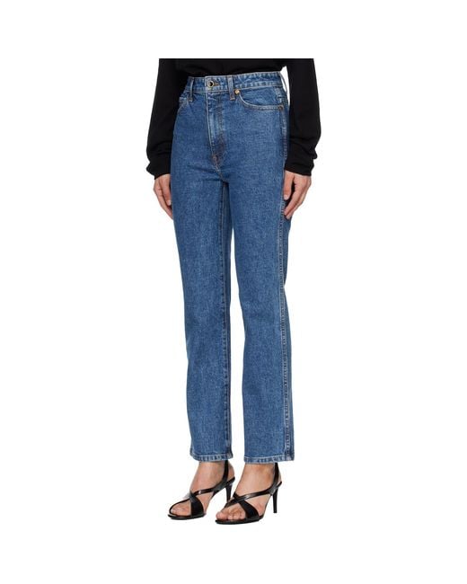 Khaite Blue Abigail Stretch Jeans