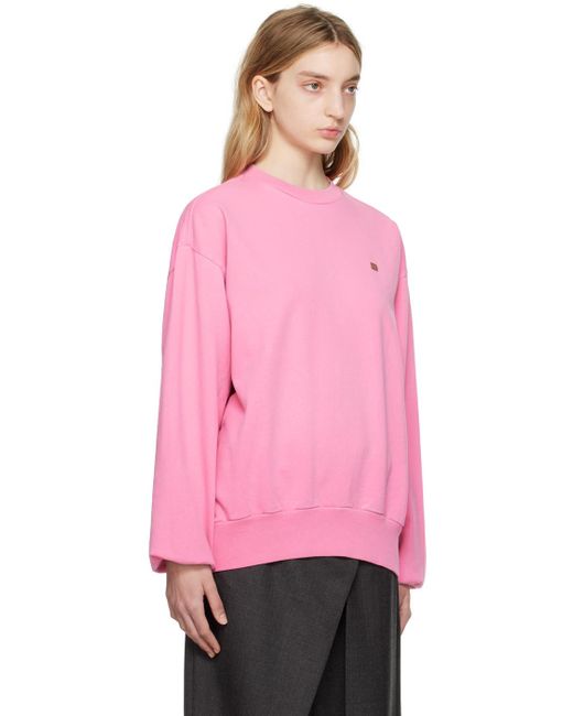 Acne Pink Crewneck Sweatshirt