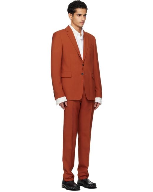 Dries Van Noten Black Single-Breasted Suit for men