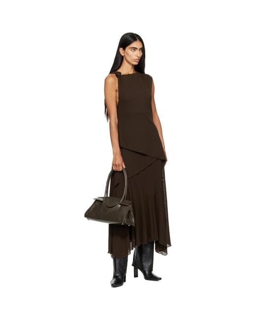 Staud Black Taupe Maude Shoulder Bag