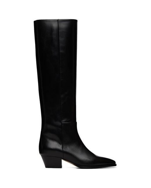 Aeyde Black Medea Knee-high Boots