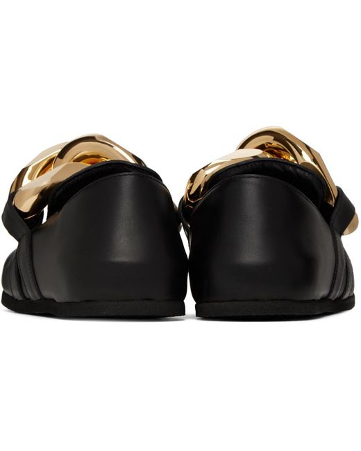J.W. Anderson Black Chain Loafers for men