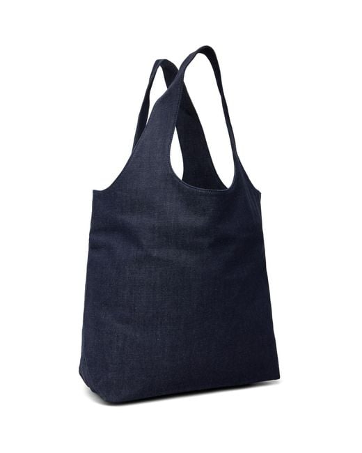 A.P.C. Blue Ninon Denim Tote