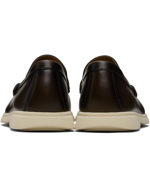Boss Black Emed-Logo Leather Loafers for men
