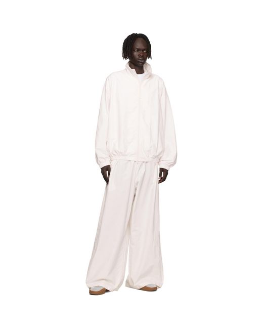 Acne White Off- Logo Jacket for men