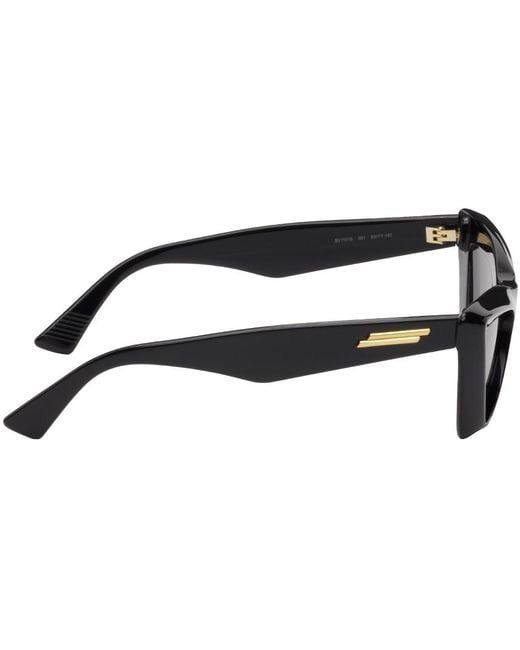 Bottega Veneta Black Pointed Cat-eye Sunglasses for men