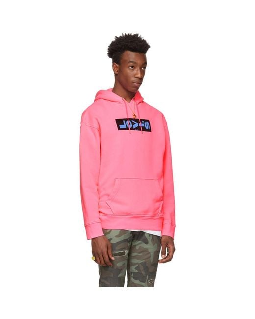 Levi's Sideways Logo Graphic Hooded Sweatshirt in Pink for Men | Lyst  Australia