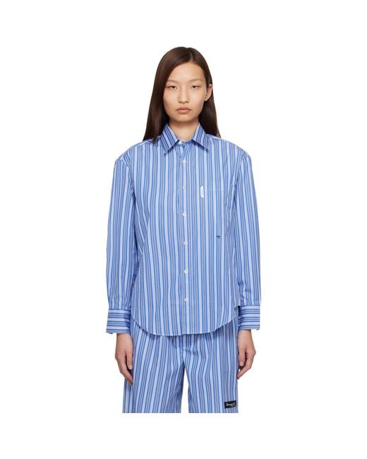 HOMMEGIRLS Blue Oxford Shirt
