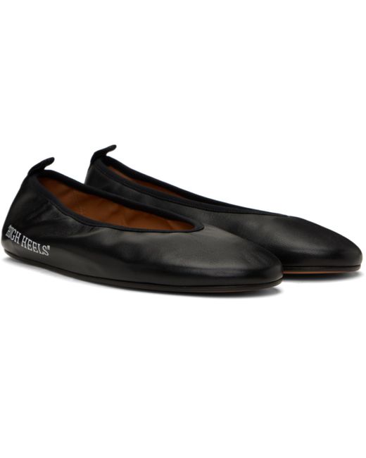 Off-White c/o Virgil Abloh Black 'High Heel' Ballerina Flats