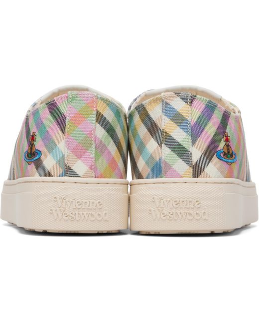 Vivienne Westwood White Low Top Plimsoll Sneakers for men
