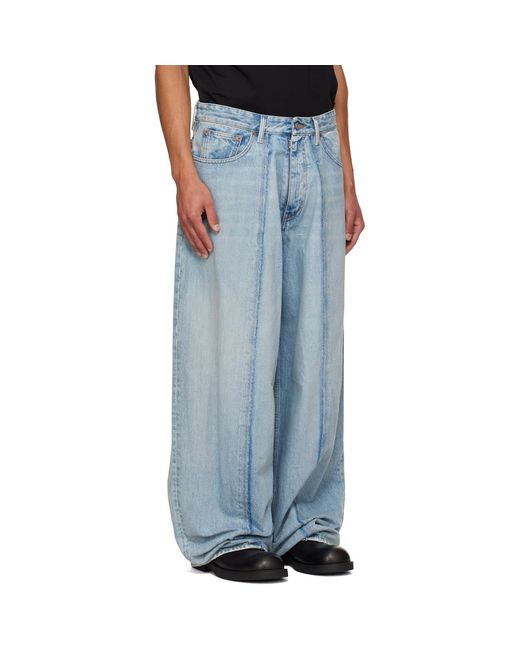 MM6 by Maison Margiela Blue Wide-Leg Jeans for men