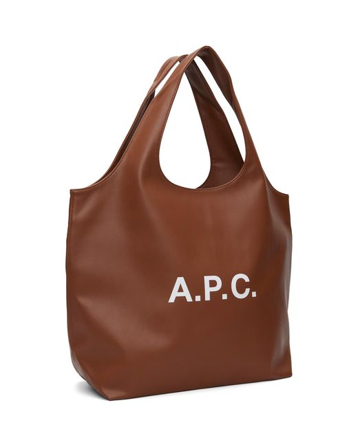 A.P.C. Brown Ninon Tote for men