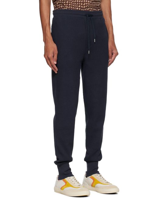 Paul Smith Blue Navy Drawstring Sweatpants for men