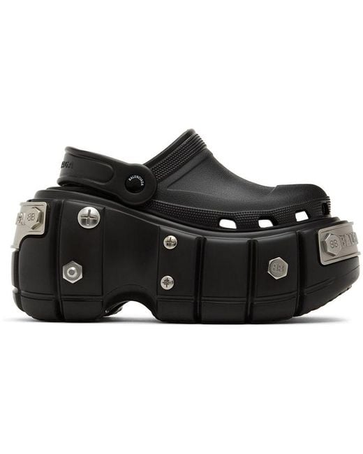 Balenciaga Crocs Edition Sandals in Black for Men | Lyst