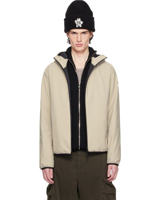 メンズ Moncler ベージュ Chalves ダウンジャケット Black