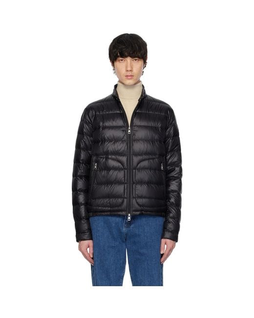 Moncler Black Acorus Short Down Jacket for men