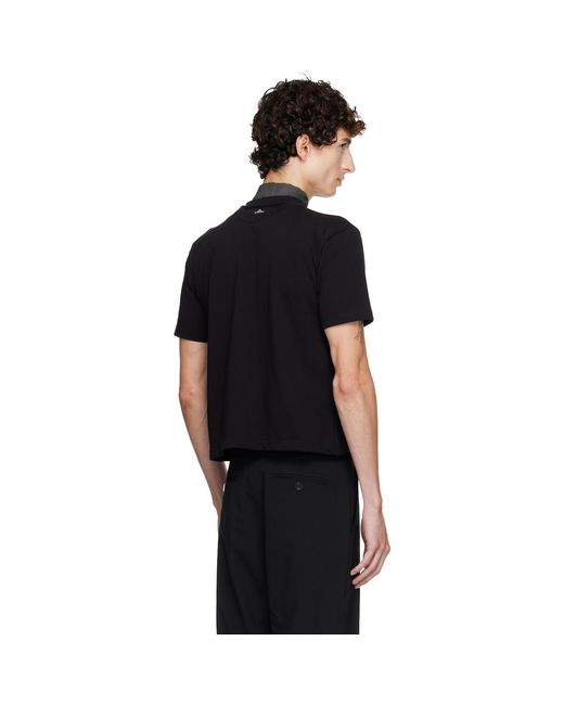 HODAKOVA Black Double T-Shirt for men