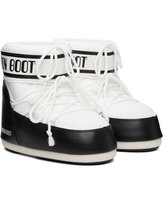 Moon Boot White Icon Low Nylon Boots for men