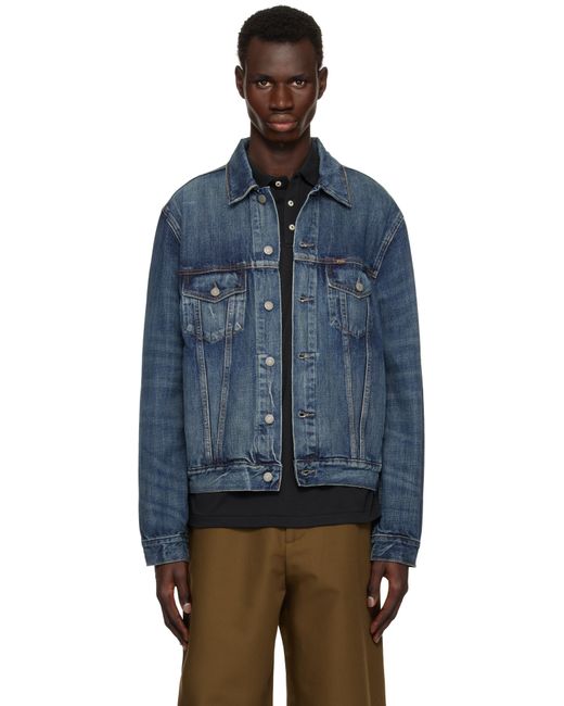 Polo Ralph Lauren Blue Faded Denim Trucker Jacket for men