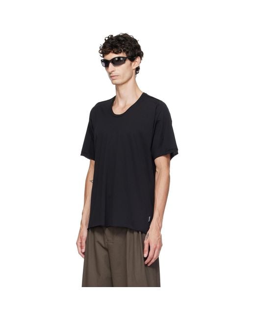 Kiko Kostadinov Black Astro Short Sleeves T-Shirt for men