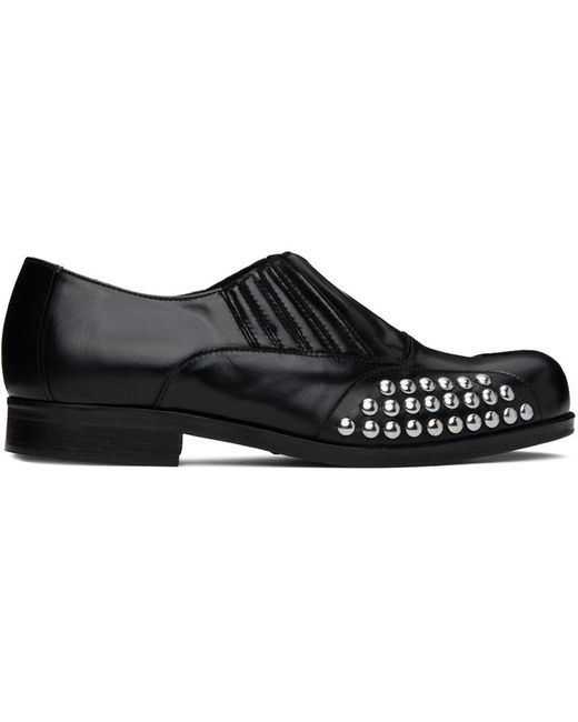 STEFAN COOKE Black Studded Loafers for men